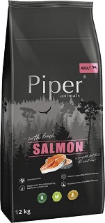 Суха храна за кучета Piper Adult - 12 кг, със сьомга, в зряла възраст