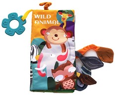 Мека книжка с дъвкалка - Wild Animals — Kikka Boo 31201010264