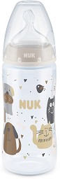   NUK Temperature Control Cat & Dog - 300 ml,   First Choice+, 6-18  - 