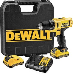 Акумулаторен винтоверт 10.8V DeWalt DCD710D2 - С 2 батерии, зарядно и куфар