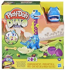 Динозавър с растящ врат Play-Doh - Dino - Творчески комплект с моделин — F1503