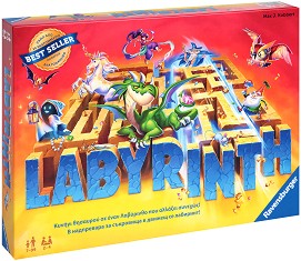 Лабиринт със съкровища - Семейна състезателна игра с карти — Ravensburger 272662