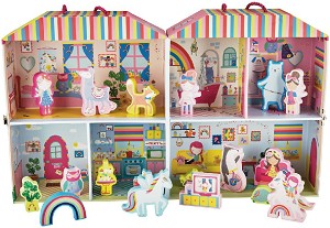 Феята на дъгата - Комплект дървени фигурки в кутия — Floss and Rock 41P3661