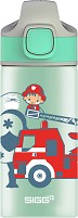 Детска алуминиева бутилка - Miracle Fireman - С вместимост 400 ml — Sigg