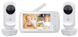 Видео бебефон Motorola VM35-2 Connect - С 2 камери, температурен датчик, мелодии, нощно виждане и възможност за обратна връзка