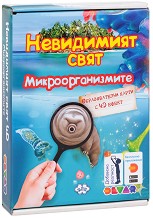 Невидимият свят - Микроорганизмите - Комплект образователни карти с 4D добавена реалност — Пух
