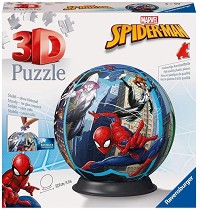 Спайдърмен - Пъзел-кълбо от 72 пластмасови части — Ravensburger 11563