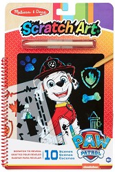 Скреч картини Melissa & Doug - Маршал - Творчески комплект от серията Пес Патрул — 33261