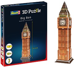 Big Ben - 3D картонен пъзел от 13 части — Revell 00120