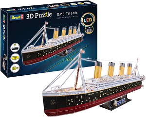 Титаник - 3D картонен пъзел от 266 части — Revell 00170