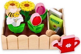 Дървена играчка Lelin Toys - Моята малка цветна градина — L50165