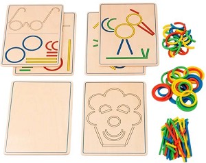 Конструиране с пръстени и пръчици Edu Play - 106 части