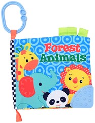 Мека книжка за закачане Lorelli Forest Animals - С гризалка — 10191310001