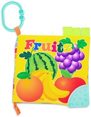 Мека книжка за закачане Lorelli Fruits - С гризалка — 10191310003