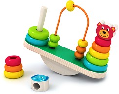 Дървена низанка за баланс - Животни — Smart Baby ACT37