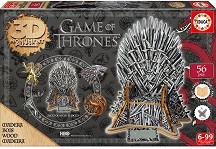 Игра на тронове - 3D дървен пъзел от 56 части — Educa 17207
