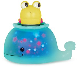Светеща играчка за баня Кит с фигурка - Battat — BX2277