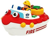 Пожарникарска лодка на Феликс - WOW Toys - Детска играчка за баня — 01017