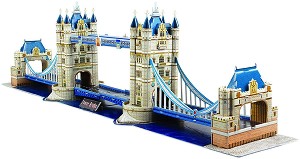 Мостът Тауър Бридж - 3D картонен пъзел от 120 части — Revell 00207