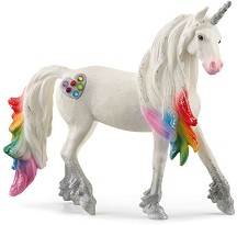 Фигурка на еднорог жребец Цветно сърце - Schleich - От серията Bayala — 70725