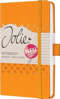Тефтер Sigel Mango orange - 9,5 × 15, на редове от серията Jolie