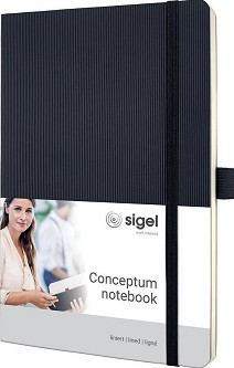 Тефтер Sigel - 14,8 × 21,3 см, на редове от серията Conceptum