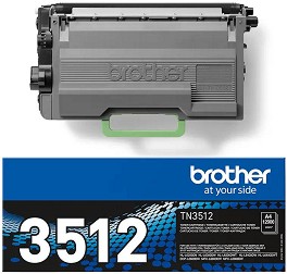 Тонер касета Brother TN-3512 Black - 12000 страници