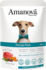 Пауч за кучета Amanova Adult — 300 г, със свинско, за всички породи, в зряла възраст