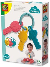 Дрънкалка - SES Creative Сетивни ключове - За бебета над 3 месеца от серията "Tiny Talents" — 13115