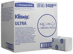 Двупластова тоалетна хартия - Kimberly-Clark Kleenex Ultra - 36 пачки по 200 къса - 