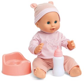 Пишкаща кукла бебе Сара - Lundby - В комплект с биберон и гърне, 40 cm — Micki 24400900
