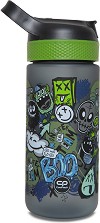 Детска пластмасова бутилка Cool Pack Bibby - С вместимост 420 ml от серията Monster Team — Z08824