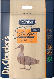 Лакомства за кучета и котки Dr.Clauder's Stripes Small - 80 г, с патешко
