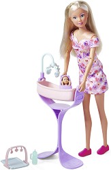 Кукла Стефи Hello Baby - Simba - С височина 29 cm, от серията Steffi Love — 105733680