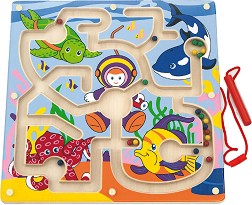 Дървен лабиринт Подводен свят - Viga Toys — 50123