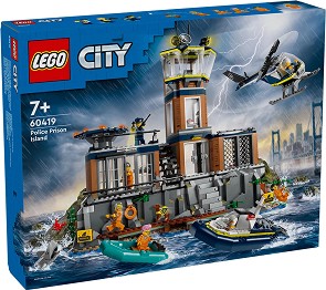 LEGO City - Затворническият остров на полицията - Детски конструктор — 60419