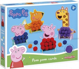 Декорирай герои с помпони - Totum - Творчески комплект на тема Peppa Pig — T360174