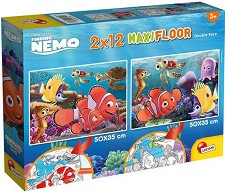 Търсенето на Немо - 2 двулицеви пъзела от 12 големи части — Lisciani Giochi 86573