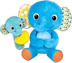 Плюшен слон с бебе-дрънкалка - WinFun - От серията Little Pals — 191