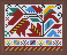 Мозайка в рамка Българска шевица - Bright Toys - Творчески комплект — BE50004-F