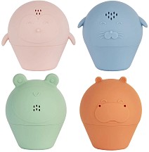 Силиконови играчки за баня Badabulle - 4 броя — В017025