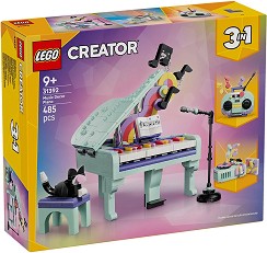 LEGO Creator - Пиано с котка и музикална украса - Детски конструктор — 31392