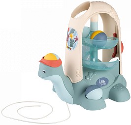 Детска писта за дърпане Костенурка - Smoby - С 2 топки — 7600140310