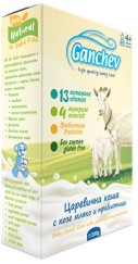 Инстантна царевична каша с козе мляко и пребиотици Ganchev - 200 g, за 4+ месеца - продукт