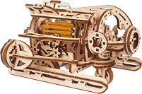 Подводница Steampunk Submarine - Механичен 3D дървен пъзел от 200 части — Ugears U-70229