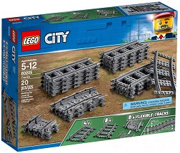LEGO City - Влакови релси - Детски конструктор — 60205