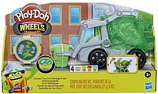 Боклукчийски камион 2 в 1 Play-Doh - Творчески комплект с моделин от серията Play-Doh:Wheels — F5173