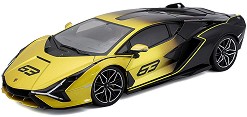 Метална количка Bburago Lamborghini Sian FKP 37 - С отварящи се врати, капак и багажник, от серията Plus — 18/11100