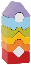 Дървена кула за баланс Cubika - 8 части — 15009