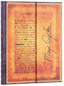 Тефтер Paperblanks Angelou - 18 × 23 см, с широки редове от колекцията Embellished Manuscripts Collection